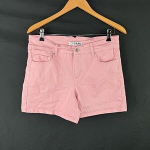 Code Bleu Pink Jean Shorts Casual Summer Wear